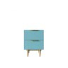 Тумбочка с двумя ящиками Line LN07/GR1/blue-ET
