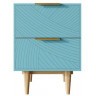 Тумбочка с двумя ящиками Line LN07/GR1/blue-ET