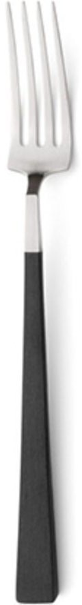 Вилка столовая KU04, нержавеющая сталь 18/10, композитный материал, matte chrom/black, CUTIPOL