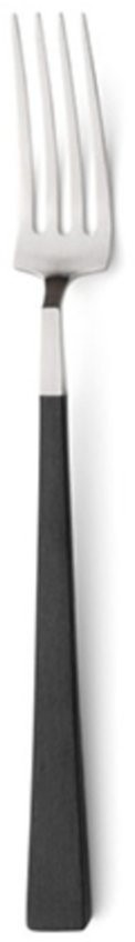 Вилка столовая KU04, нержавеющая сталь 18/10, композитный материал, matte chrom/black, CUTIPOL