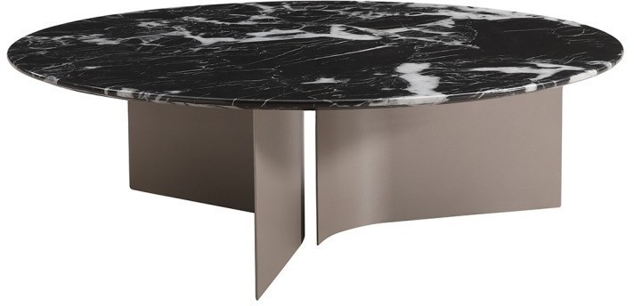 Стол журнальный черный d95*30см (TT-00013104)