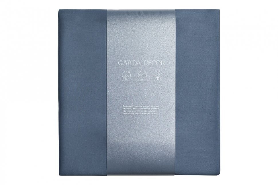 Простыня на резинке Сопрано синий 160*200*30 (TT-00010336)