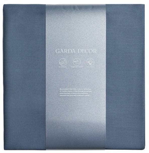 Простыня на резинке Сопрано синий 160*200*30 (TT-00010336)