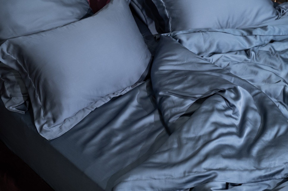 Простыня на резинке Сопрано синий 160*200*30 (TT-00010336)