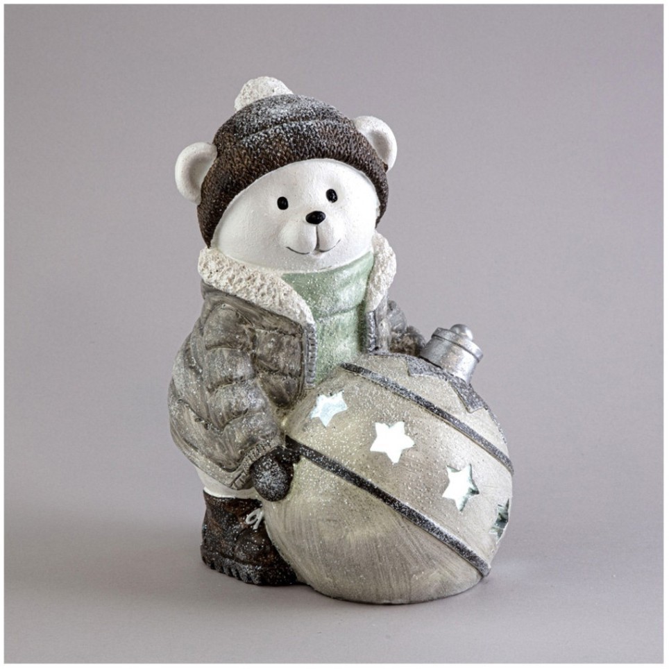 Статуэтка "снеговик" с led-подсветкой 17х13х22,5 см Lefard (121-148)