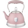 Чайник agness с фильтром, 1,2 л c индукцион. капсульным дном и складывающейся ручкой цвет:розовый (937-870)