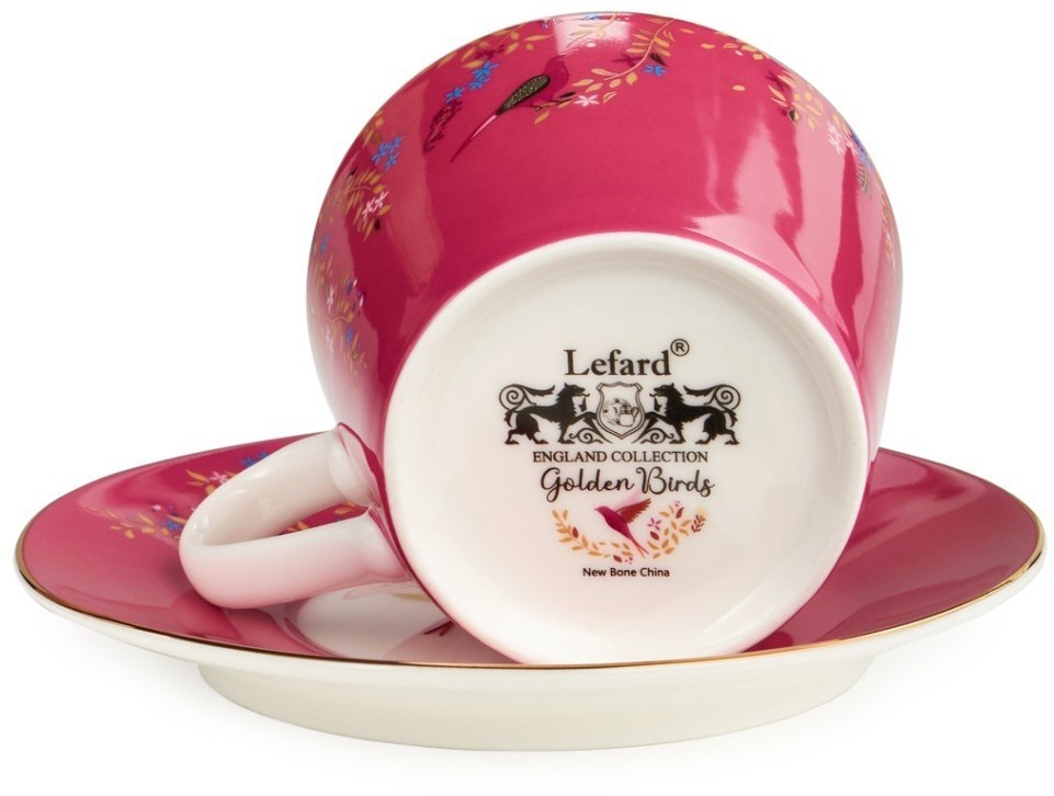 Чайный набор lefard "golden birds" на 2 пер. 4 пр. 220 мл (419-129)