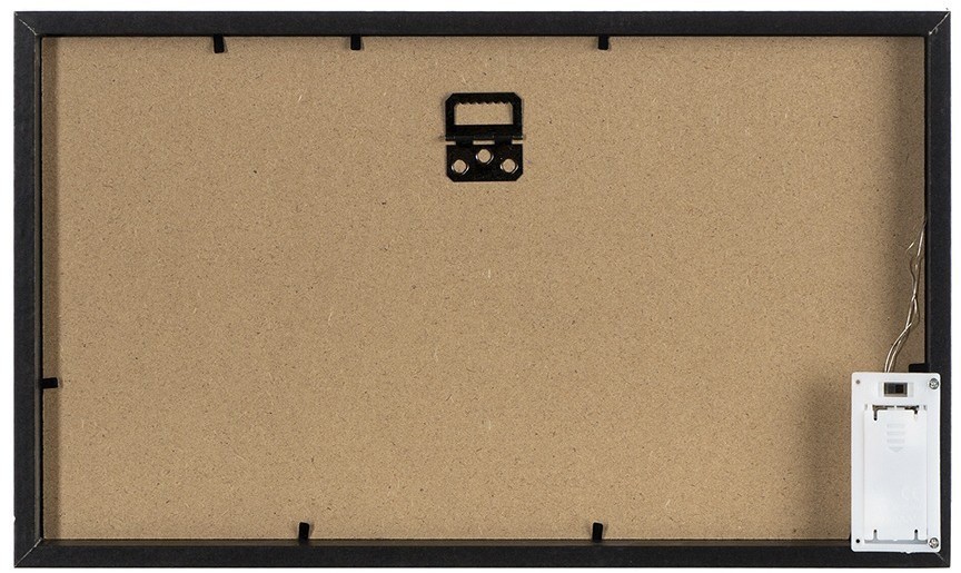 Рамка для фотографий с подсветкой everyday, 22х38 см, черная (76269)