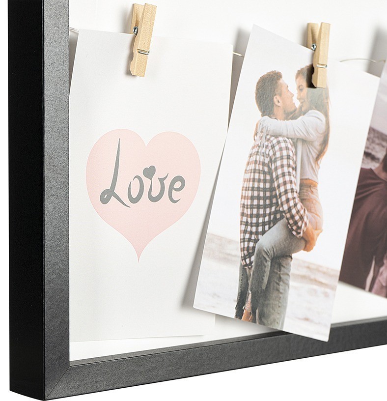 Рамка для фотографий с подсветкой everyday, 22х38 см, черная (76269)