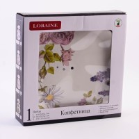 Конфетница 3х-ярусная Розовый сад LORAINE (60265)