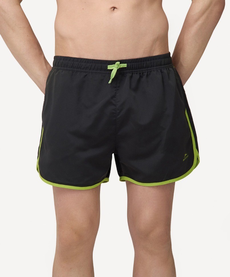 Шорты для плавания Station Black/Lime, полиэстер (2105345)