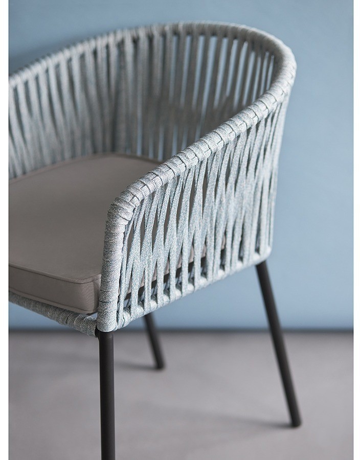 Стул reed, черный/серо-голубой (77583)