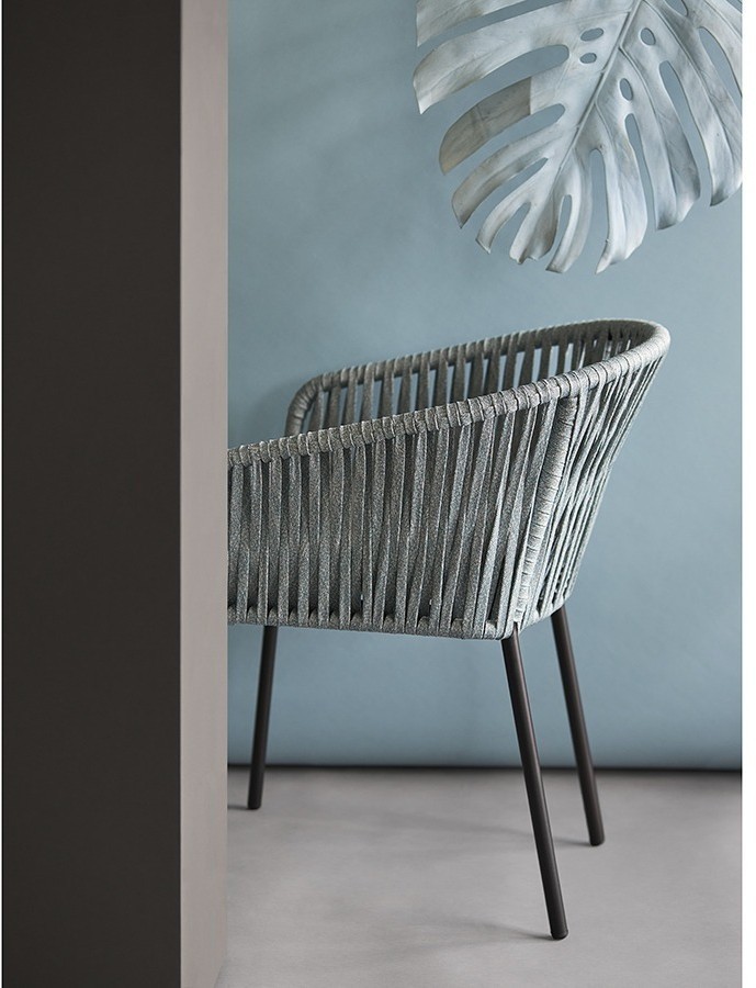 Стул reed, черный/серо-голубой (77583)