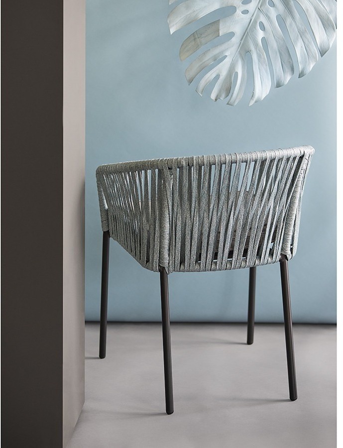 Стул reed, черный/серо-голубой (77583)