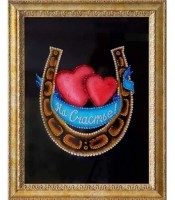 Картина Сердца двух с кристаллами Swarovski (1635)