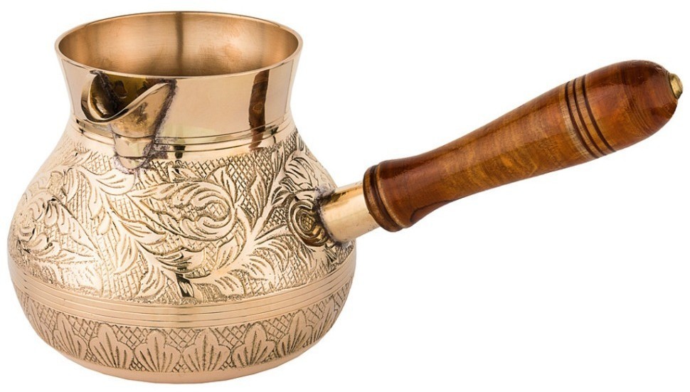 Турка резная "graving" 800мл. латунь Lefard (733-119)