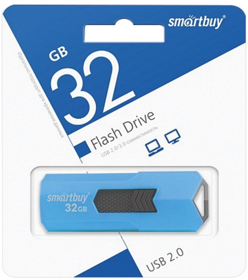 Флешка 32 GB Smartbuy Stream USB 2.0 (SB32GBST-B) (65846)