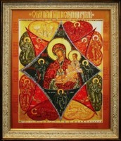 Икона Неопалимая купина с кристаллами Swarovski (1561)