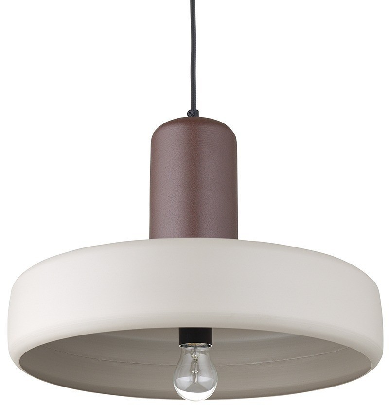 Светильник подвесной juko, D42х31 см, вишневый/бежевый (76349)