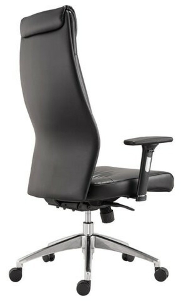 Кресло офисное BRABIX PREMIUM Blues EX-751, алюминий, экокожа, черное, 532486 (96498)