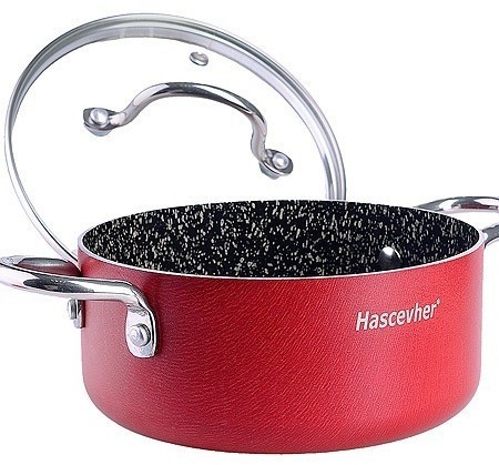 Кастрюля с крышкой 1,4 л 16 см Hascevher (81006)