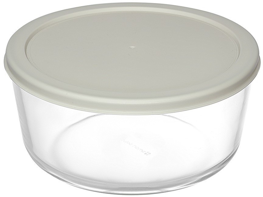 Набор контейнеров для запекания и хранения круглые с крышками, серые, 4 шт. (77588)