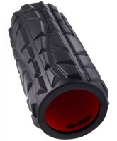 Ролик массажный FA-509, EVA/PP, высокая жесткость, 33x13,5 cм, черный/оранжевый (2103731)