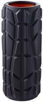 Ролик массажный FA-509, EVA/PP, высокая жесткость, 33x13,5 cм, черный/оранжевый (2103731)