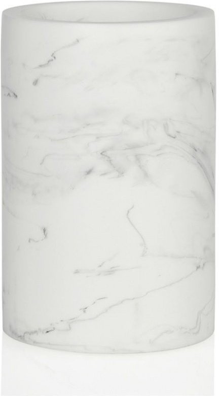 Andrea House Стакан для зубных щеток эффект мрамора и хром BA66153