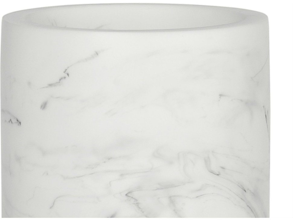 Andrea House Стакан для зубных щеток эффект мрамора и хром BA66153