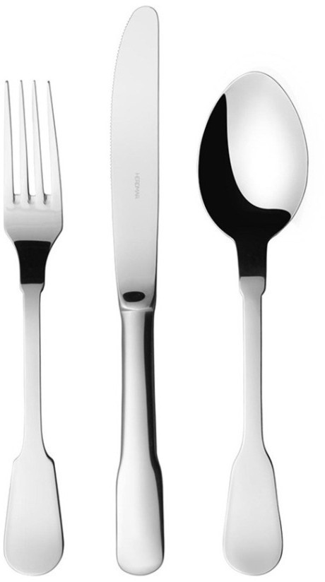 Набор ложка, вилка и нож столовые 078582001170000, нержавеющая сталь 18/10, PVD, chrom, HERDMAR