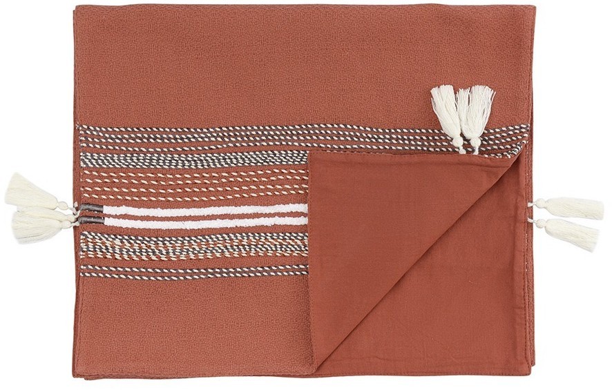 Дорожка на стол с вышивкой braids из коллекции ethnic, 45х150 см (75346)