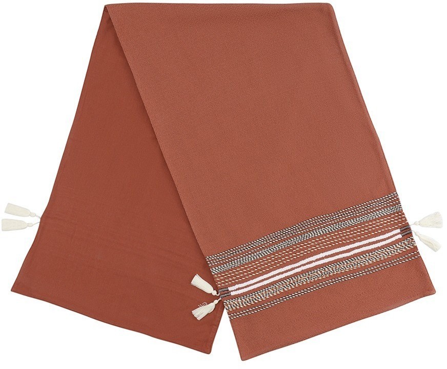 Дорожка на стол с вышивкой braids из коллекции ethnic, 45х150 см (75346)