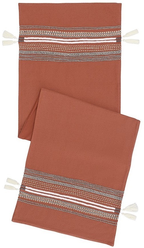 Дорожка на стол с вышивкой braids из коллекции ethnic, 45х150 см (75346)