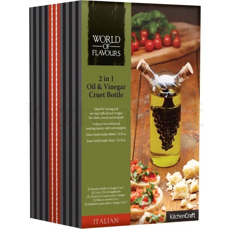 Kitchen Craft Ёмкость для масла и уксуса Гроздь World of Flavours Italian WFITCRUET75