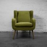 Кресло Мимоза Mimosa/Velvet 25, каркас дуб, обивка бельгийский вельвет, green, ROOMERS FURNITURE