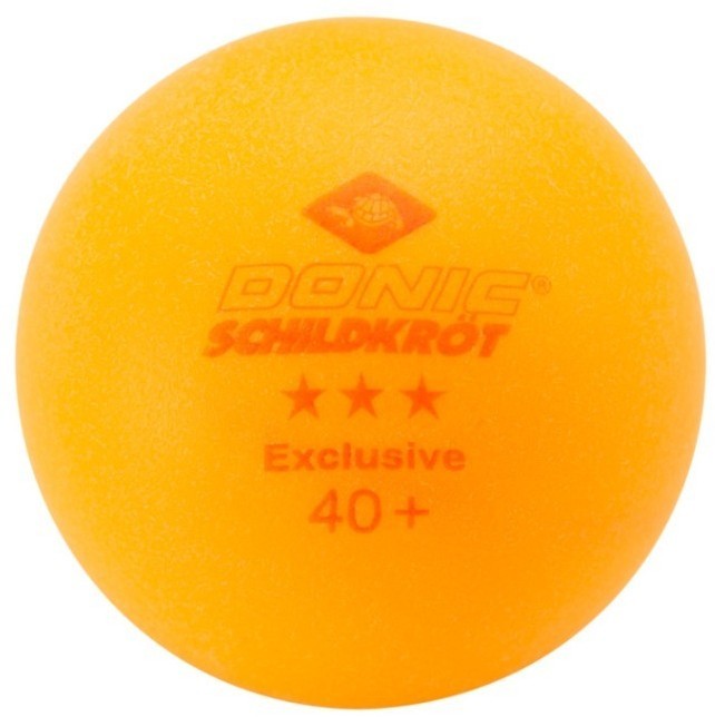 Мяч для настольного тенниса Donic 3* Exclusive, оранжевый, 6 шт. (2111837)