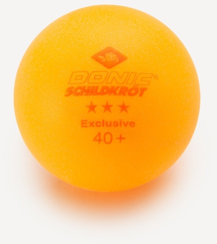 Мяч для настольного тенниса Donic 3* Exclusive, оранжевый, 6 шт. (2111837)