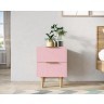 Тумбочка с двумя ящиками Line LN07/GR1/pink-ET