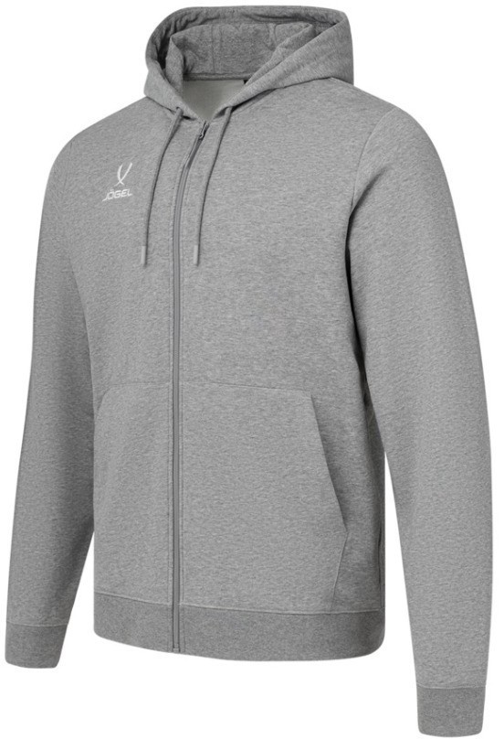 Худи на молнии JOGEL ESSENTIAL Cotton FZ Hoodie, серый меланж (2121920)