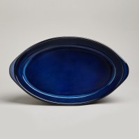 Форма для запекания овальная reactive blue 37*22*7 см 2500 мл Agness (780-129)