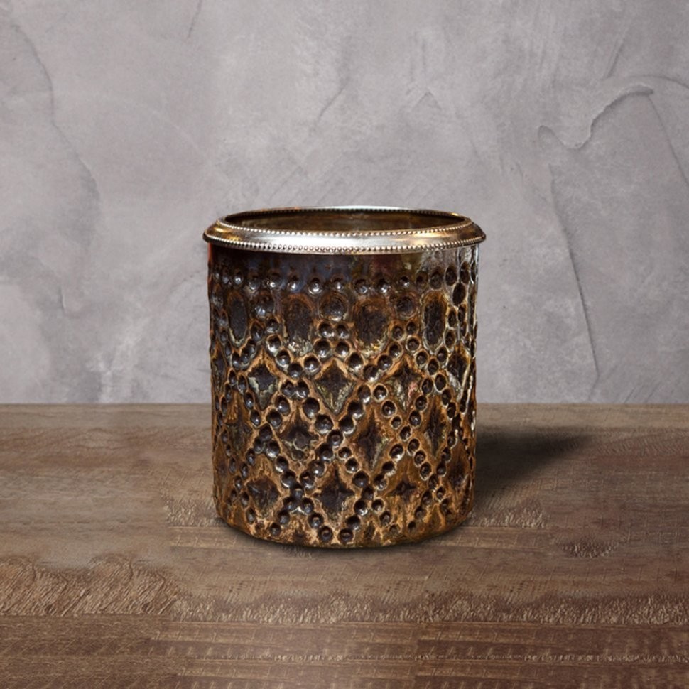 Подсвечник Ksa/5482, 17, стекло, металл, black gold, ROOMERS FURNITURE