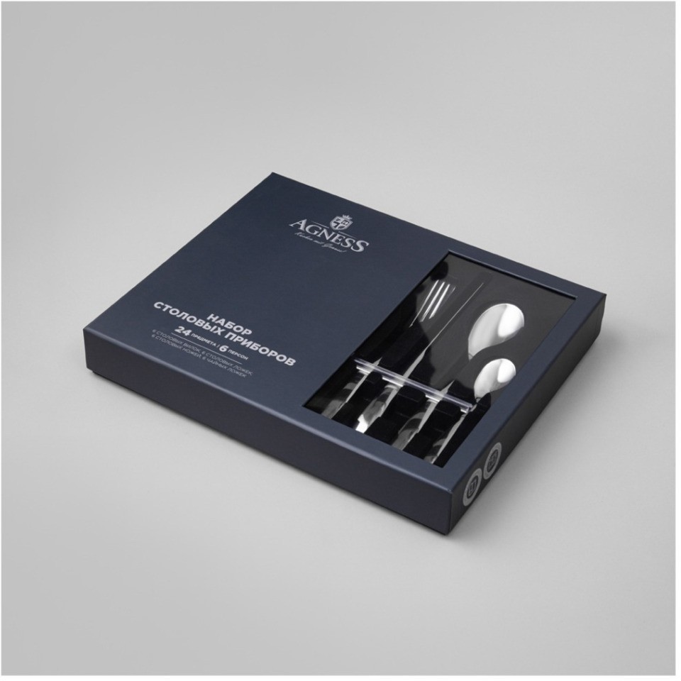 Набор столовых приборов dolce agness 24 пр., сталь 18/10 (1000-025)