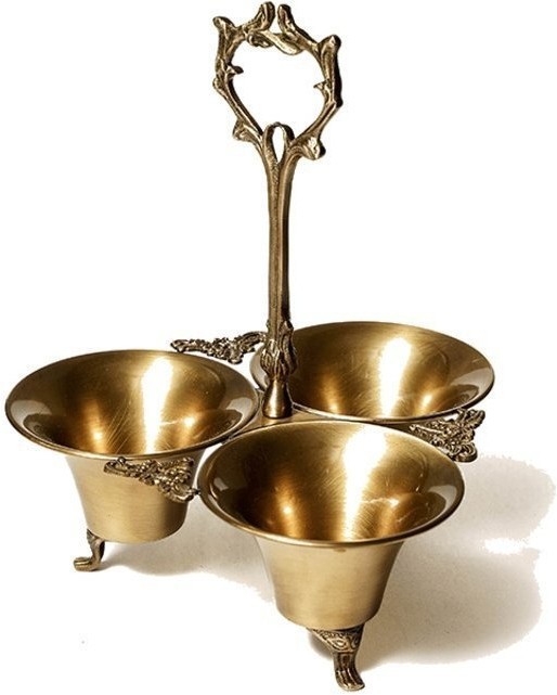 Менажница 12619/AB, 12 см, латунь, Antique brass, ROOMERS TABLEWARE