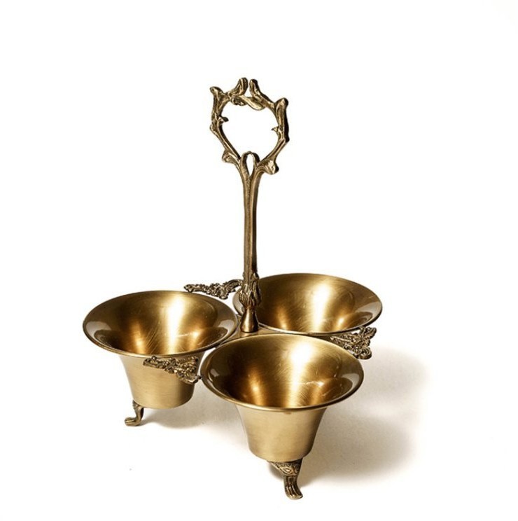 Менажница 12619/AB, 12 см, латунь, Antique brass, ROOMERS TABLEWARE