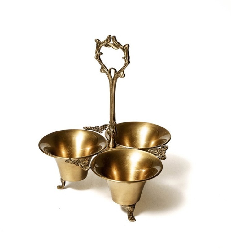 Менажница 12619/AB, 12 см, латунь, Antique brass, ROOMERS TABLEWARE