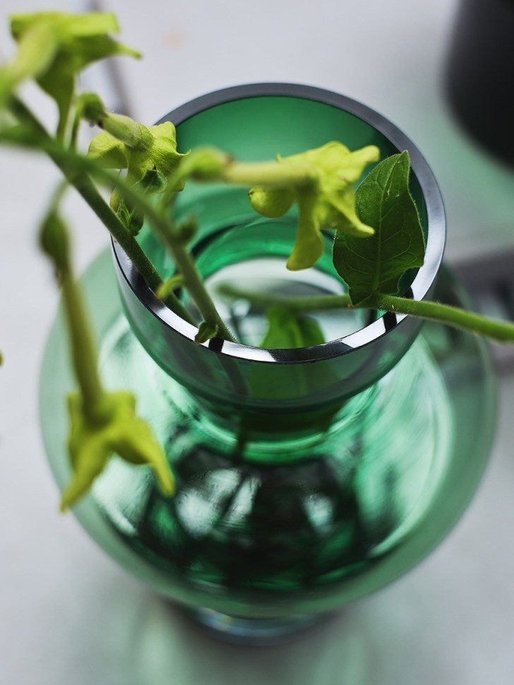 Ваза florum, 30 см, изумрудная (79374)