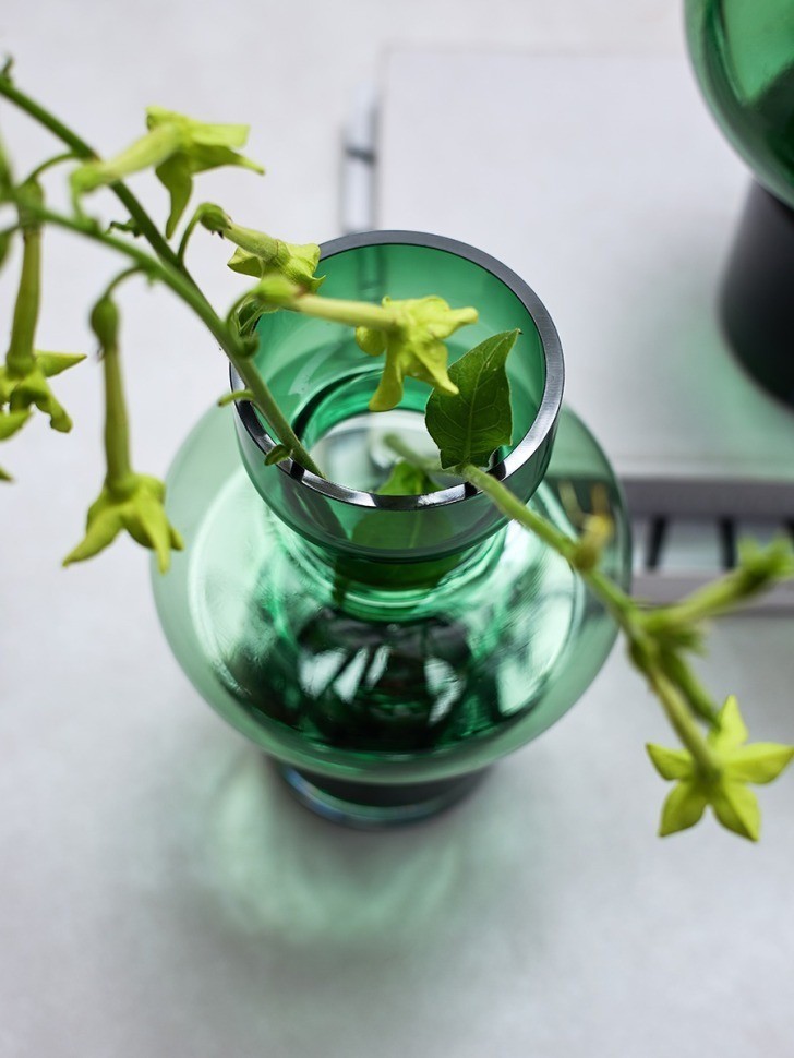 Ваза florum, 30 см, изумрудная (79374)