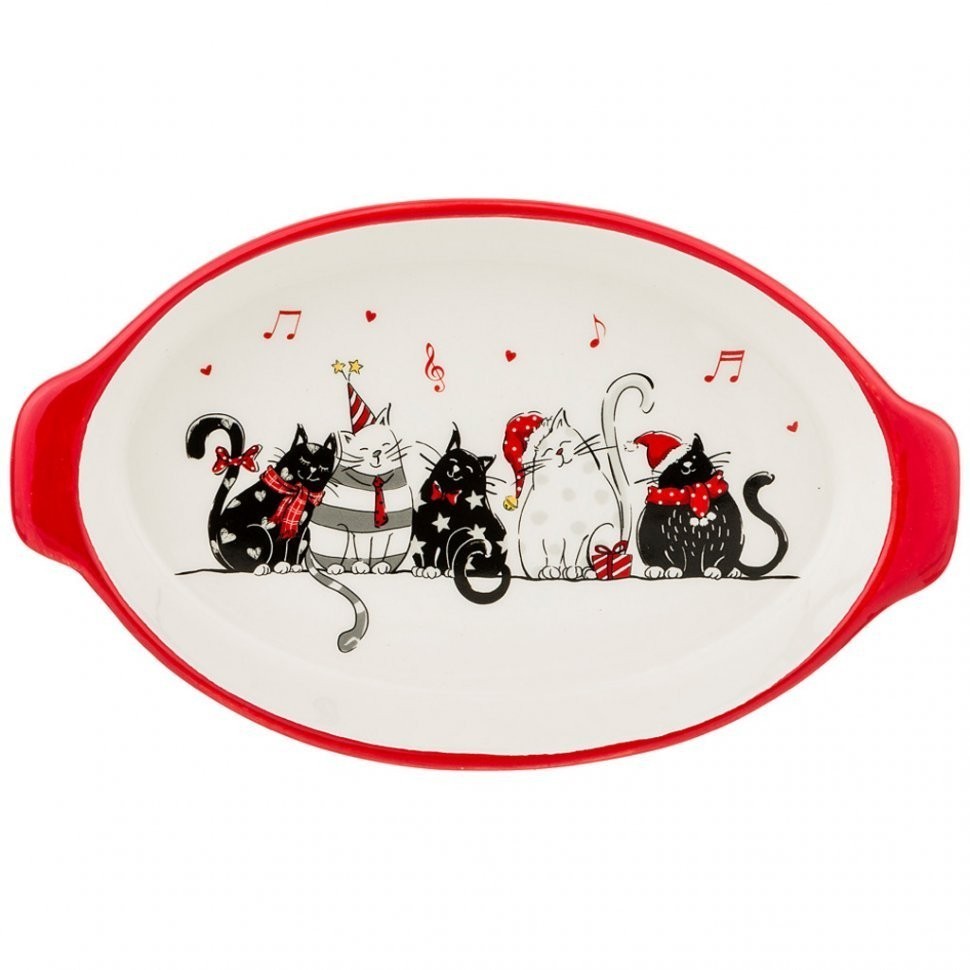 Блюдо для слоеных салатов коллекция "party cats" 21,4*12,8*3,7 см Lefard (230-329)