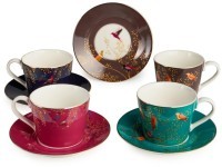 Чайный набор lefard &quot;golden birds&quot; на 4 пер. 8 пр. 220 мл (419-130)